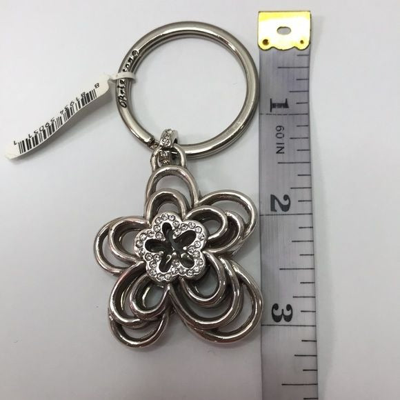 BRIGHTON Silver Flower Key Chain *NEW*