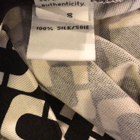DIANE VON FURSTENBERG Chainlink Reina Silk Dress Size 10