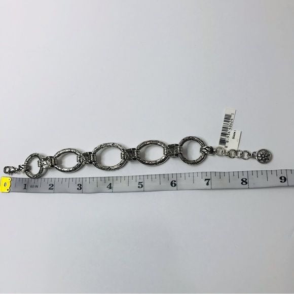 *NEW* BRIGHTON Silver Circle And Charm Bracelet
