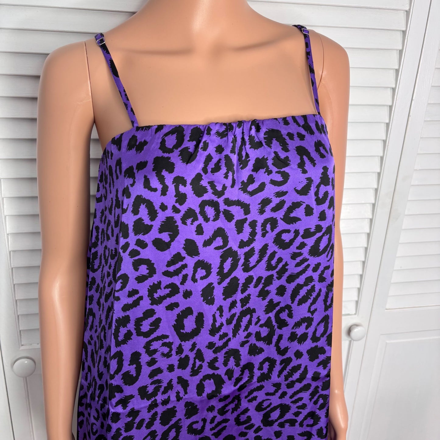 NEW BUDDY LOVE Sandra Swing Mini Dress in Purple Size Small