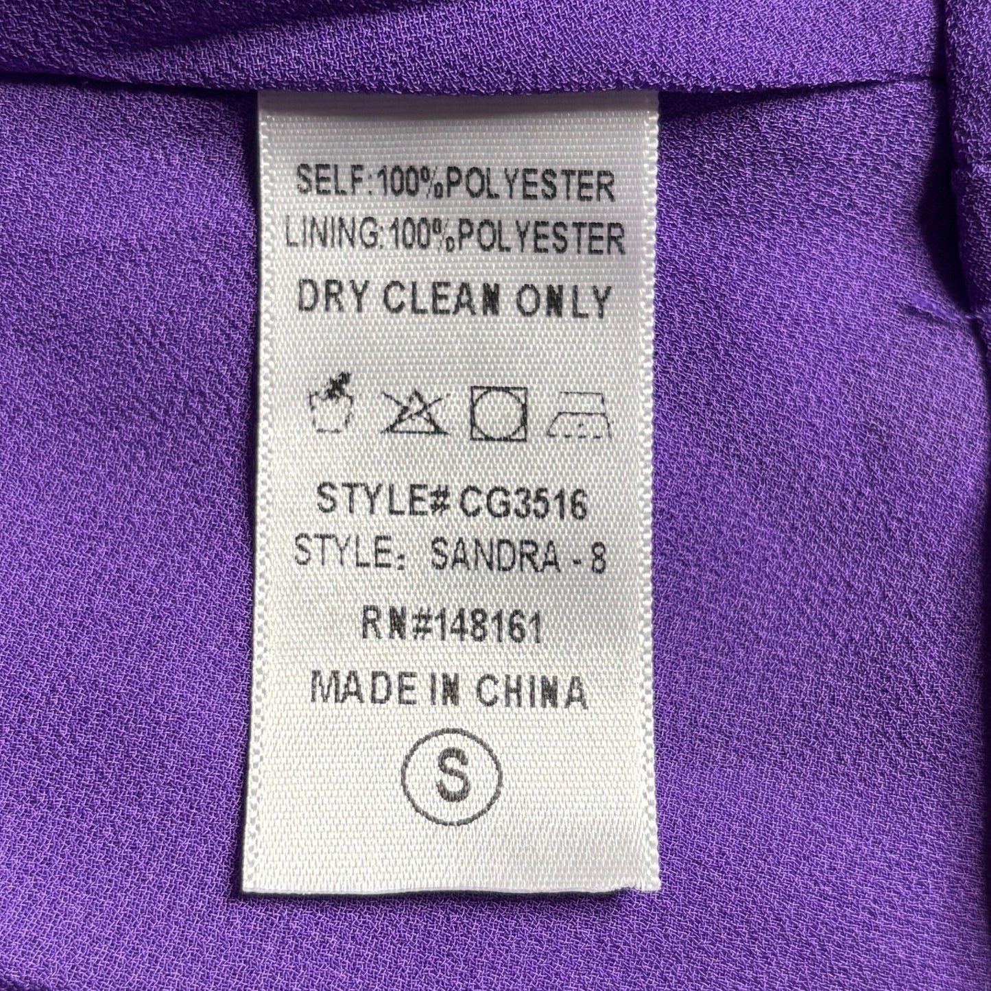 NEW BUDDY LOVE Sandra Swing Mini Dress in Purple Size Small