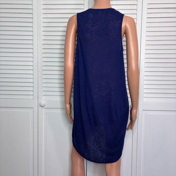 NEW EXPRESS One Eleven Sleeveless Semi Sheer High Low Tunic Size Medium