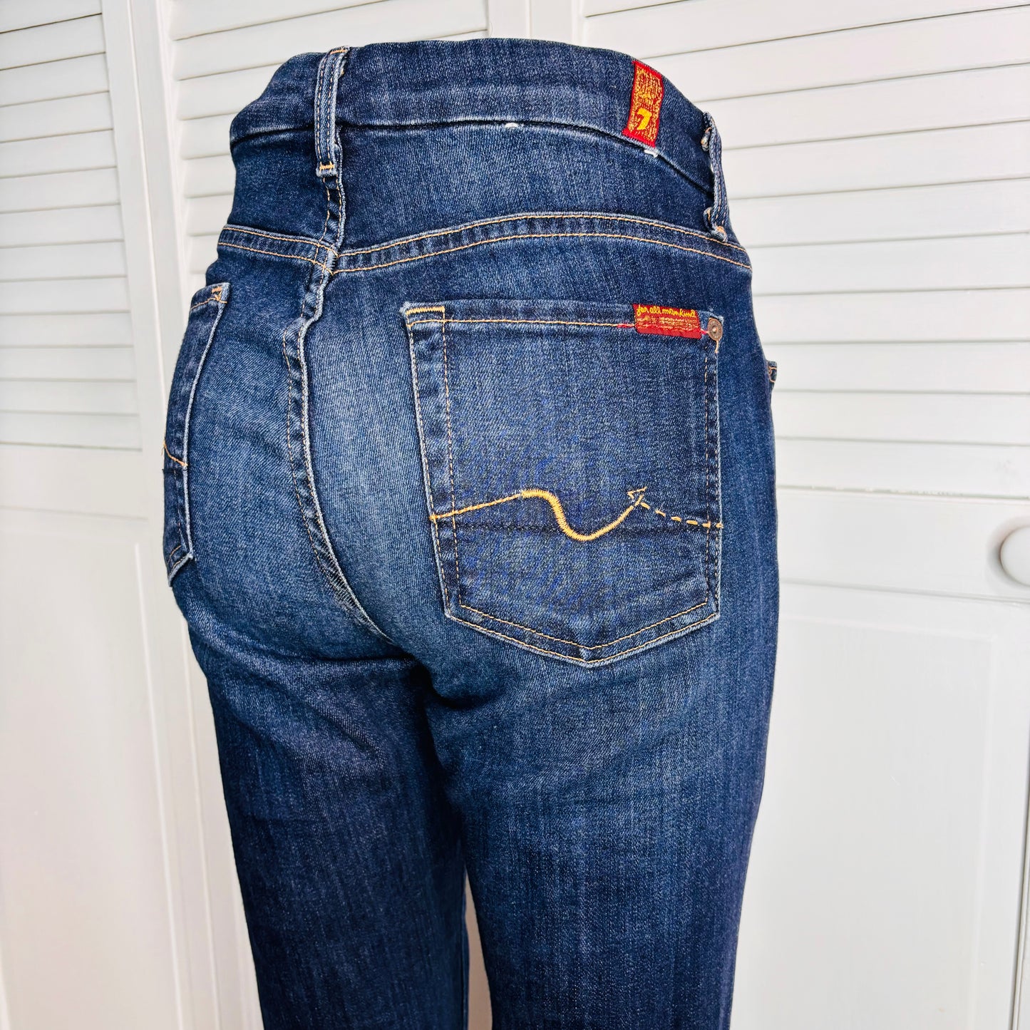 7 FOR ALL MANKIND Kimmie Bootcut In Rinsed Indigo Size 29