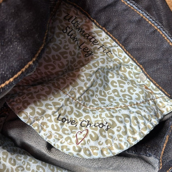 CHICO’S Platinum Denim Jeans Size 4