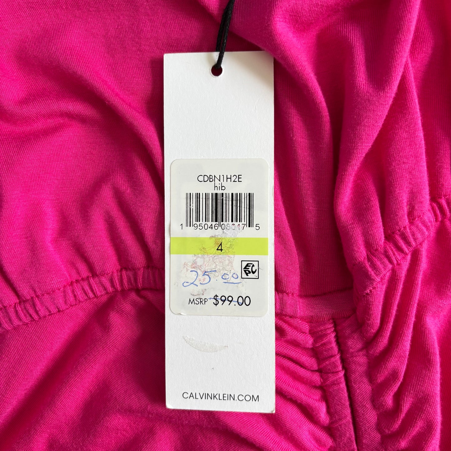 CALVIN KLEIN Pink Sleeveless Dress Size 4