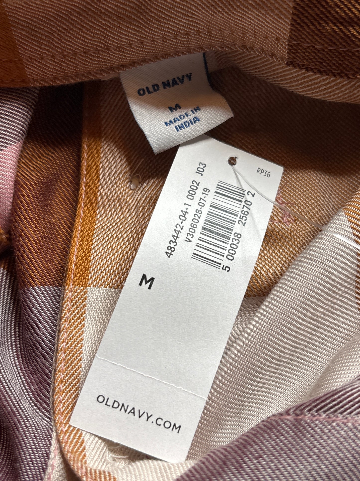 *New* OLD NAVY Plaid Popover Shirt Dress Size Medium