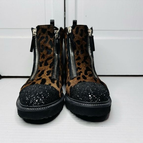 Giuseppe Zanotti Austin Pony Fur Boots Size 38