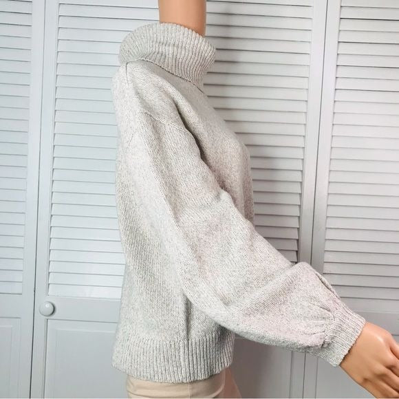 MUDPIE Audrey Ivory Turtleneck Sweater Size Small