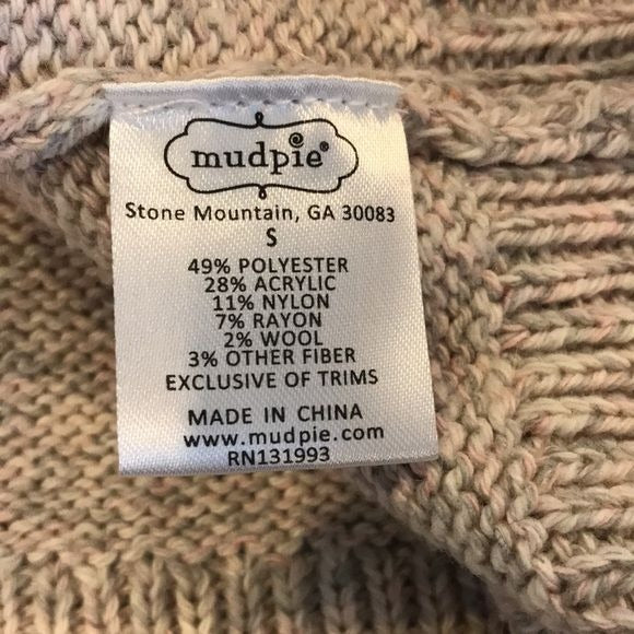 MUDPIE Audrey Ivory Turtleneck Sweater Size Small