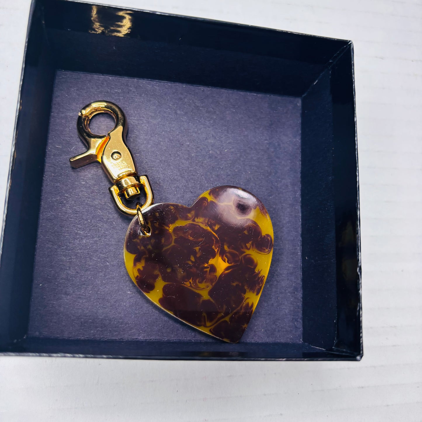 JOAN RIVERS Vintage Heart & Star Key Chain