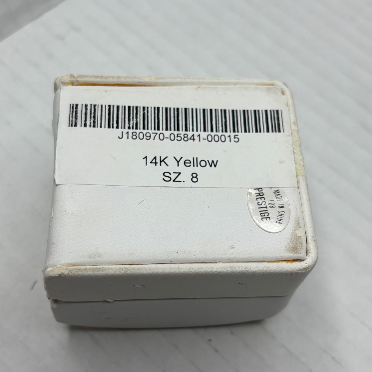 KORITE 14K Yellow Gold Ammolite Statement Ring Size 8