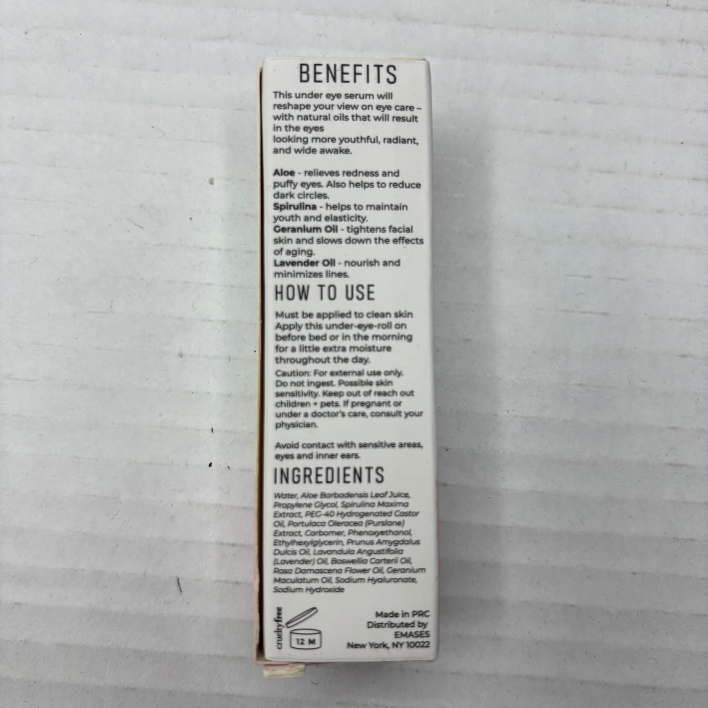 New EMASES Skincare Lavender Eye Serum