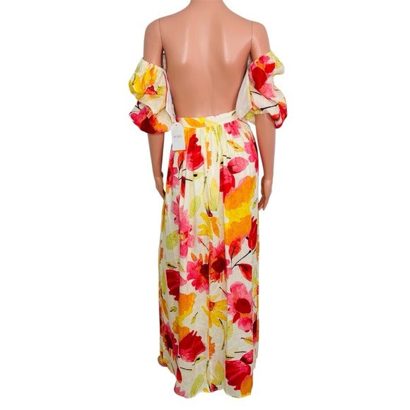 NEW RUMER Coco & Lola Exclusive Floral Print Camille Crop Top & Sunshine Skirt