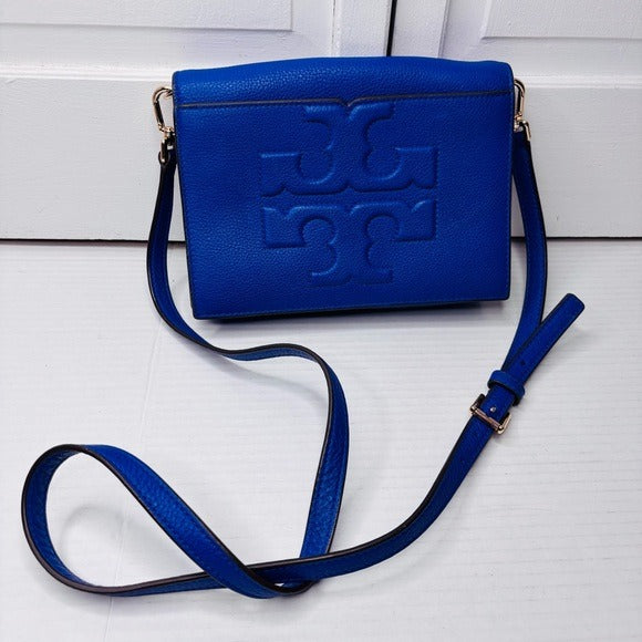 *New* TORY BURCH Blue Bombe T Combo Crossbody Bag