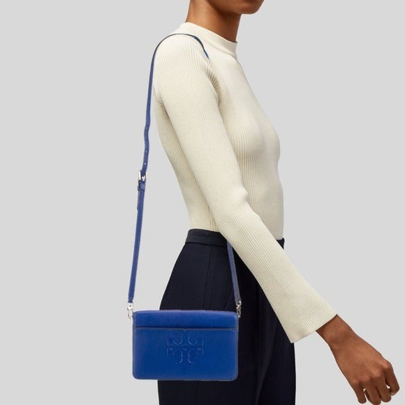 *New* TORY BURCH Blue Bombe T Combo Crossbody Bag