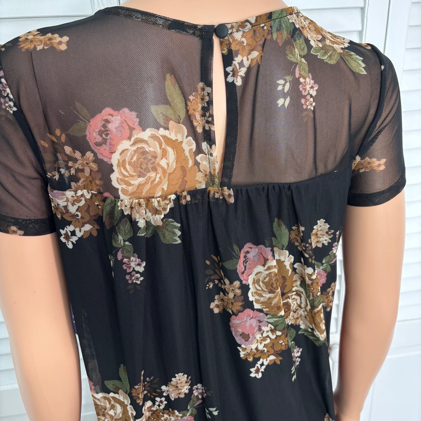 *New* APT.9 Printed Shift Dress in Black Size Small