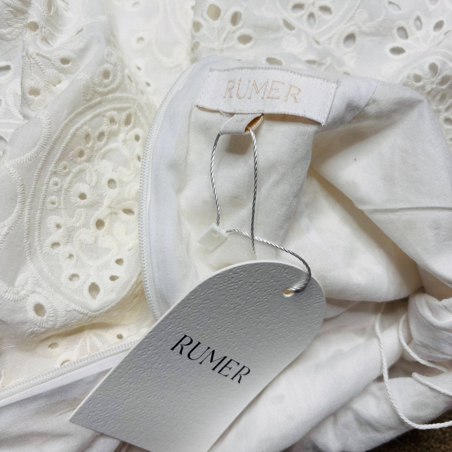 NEW RUMER White Sienna Halter Mini Dress Size XS