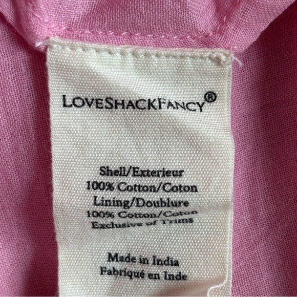 LOVESHACKFANCY Miri Dress in Coral Blaze Size Medium