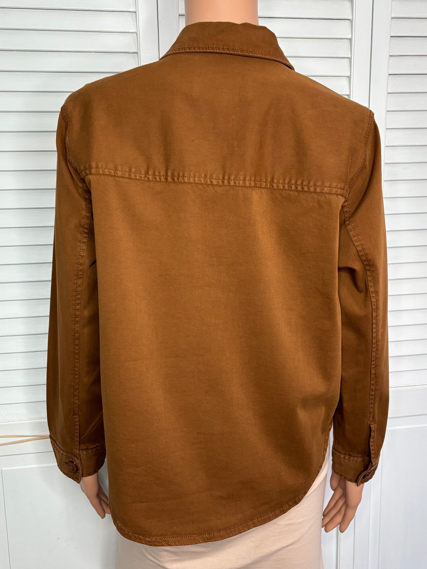 LIVERPOOL Los Angeles Brown Utility Shacket Size Small