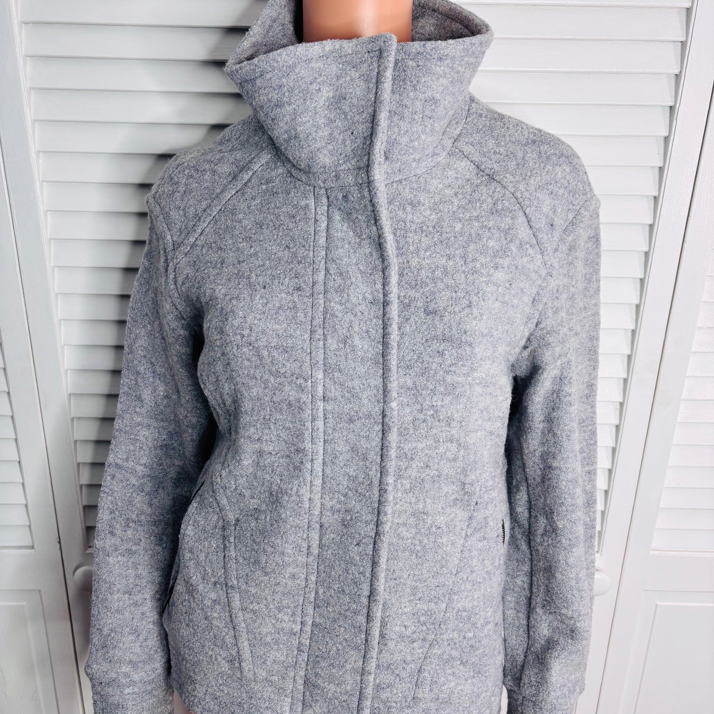 BANANA REPUBLIC Gray Cocoon Zip Jacket Size XS