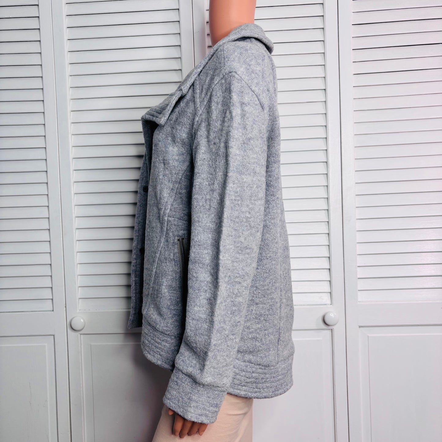 BANANA REPUBLIC Gray Cocoon Zip Jacket Size XS