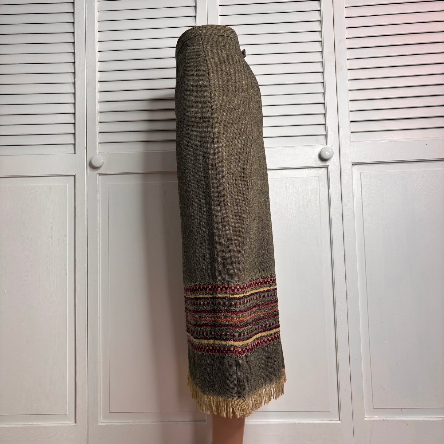SAG HARBOR Petite Vintage Brown Peruvian Pencil Skirt Size 8P