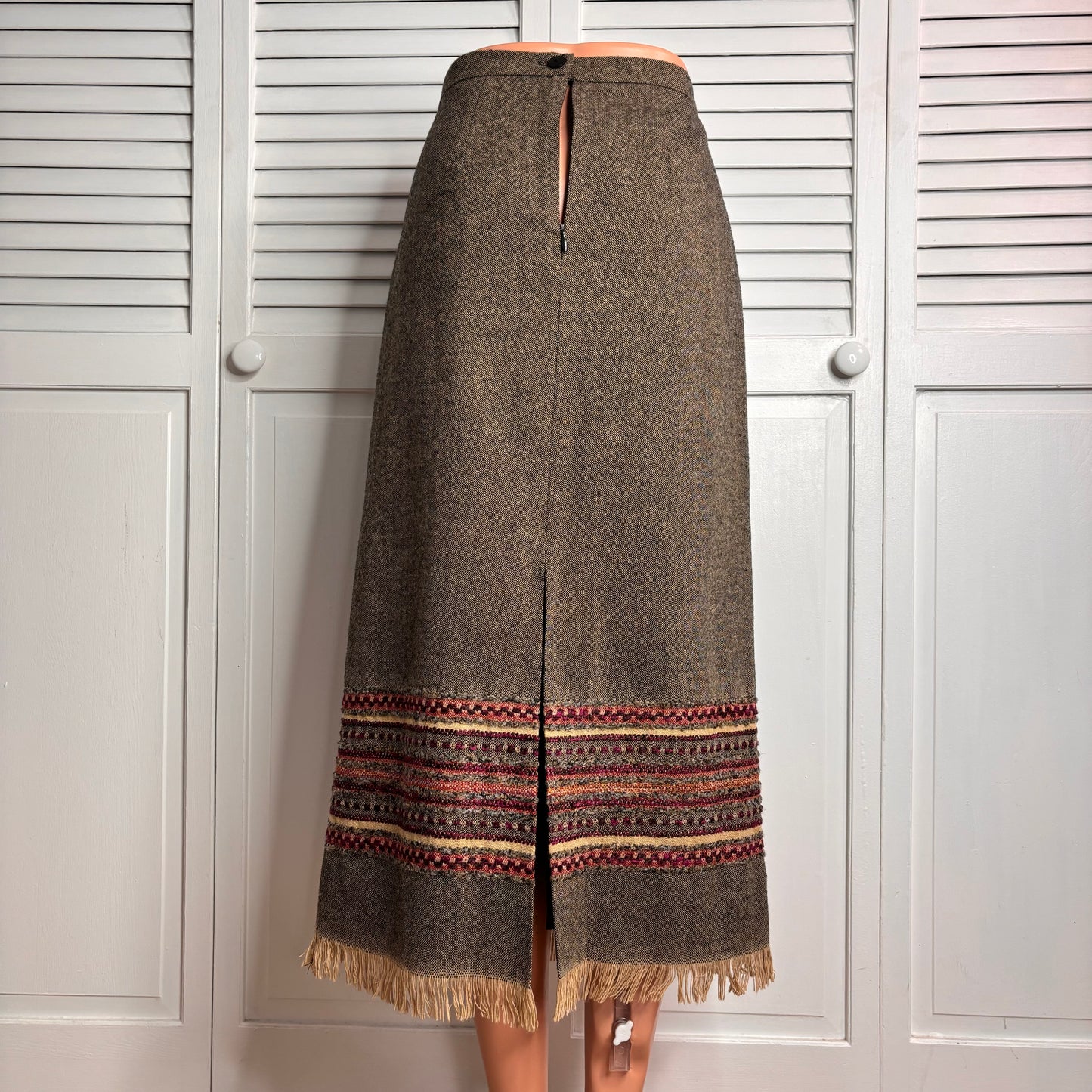 SAG HARBOR Petite Vintage Brown Peruvian Pencil Skirt Size 8P
