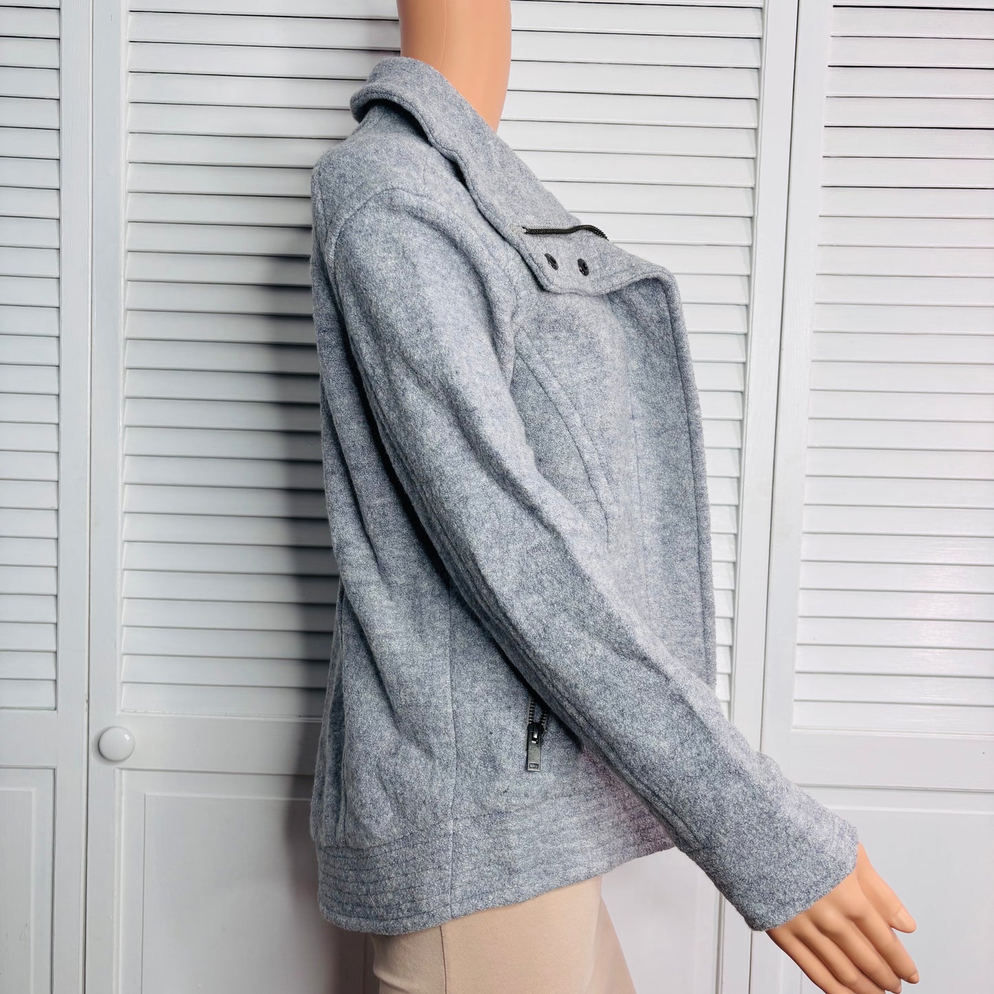 BANANA REPUBLIC Gray Cocoon Zip Jacket Size XS