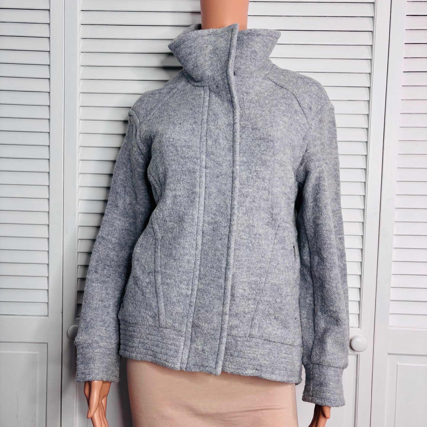 BANANA REPUBLIC Gray Cocoon Zip Jacket Size XS