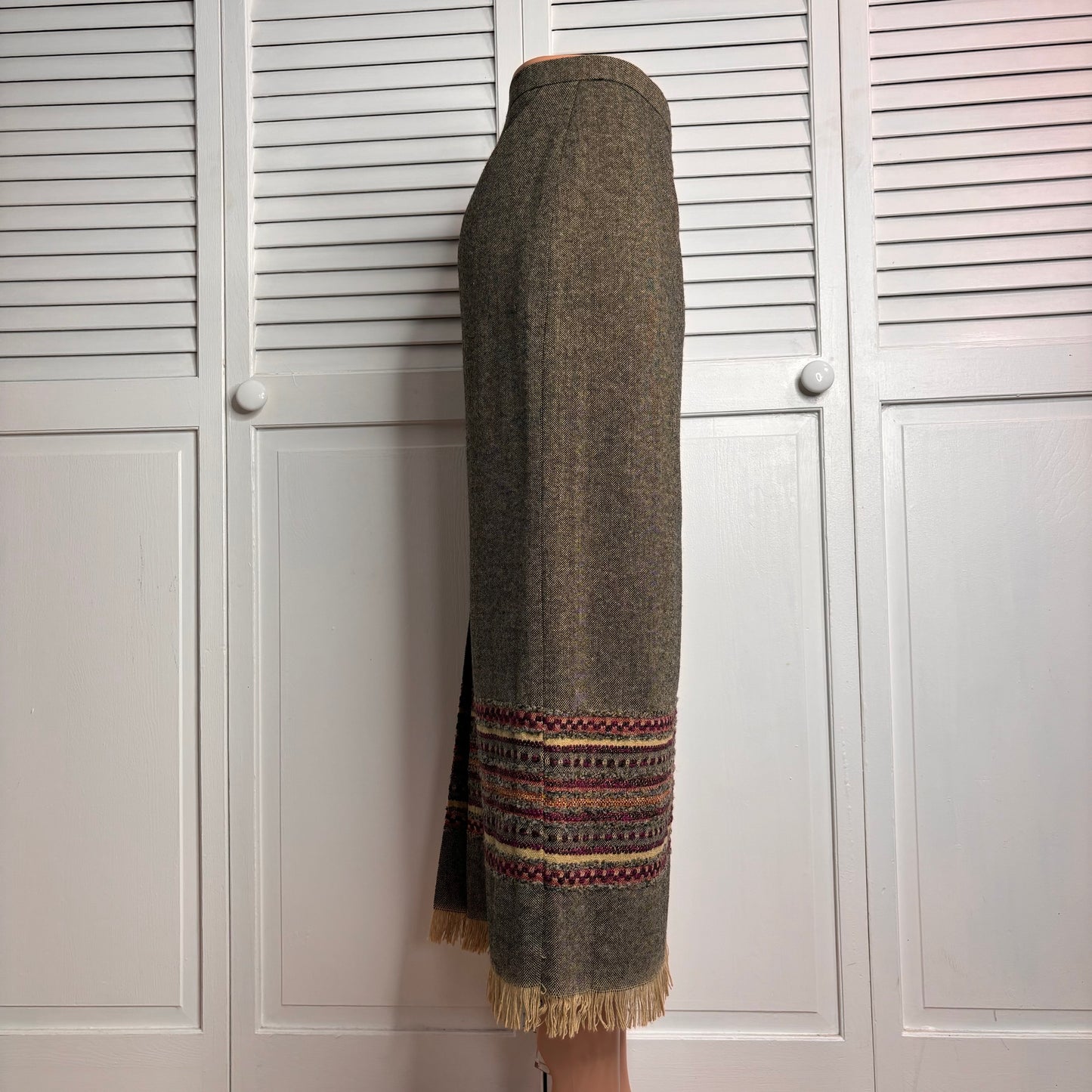 SAG HARBOR Petite Vintage Brown Peruvian Pencil Skirt Size 8P