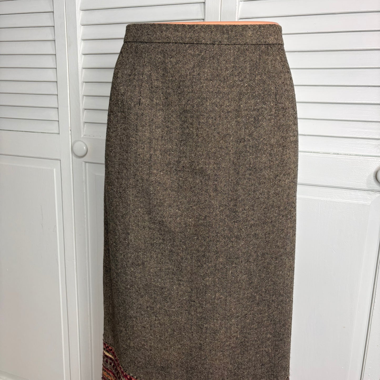 SAG HARBOR Petite Vintage Brown Peruvian Pencil Skirt Size 8P