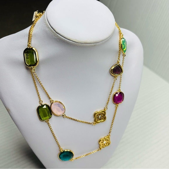 New BRIGHTON My Flat In London Multi-Color Gemstone Necklace