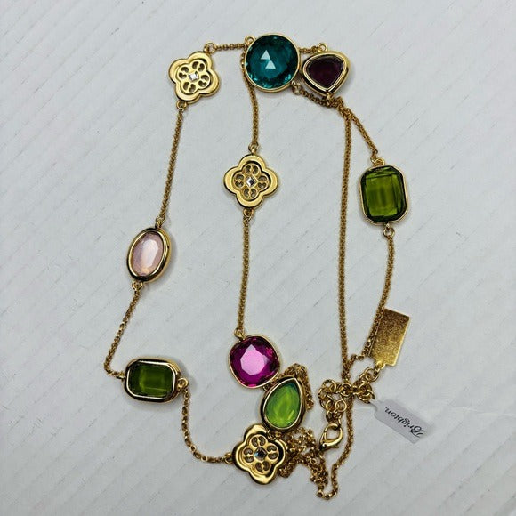 New BRIGHTON My Flat In London Multi-Color Gemstone Necklace