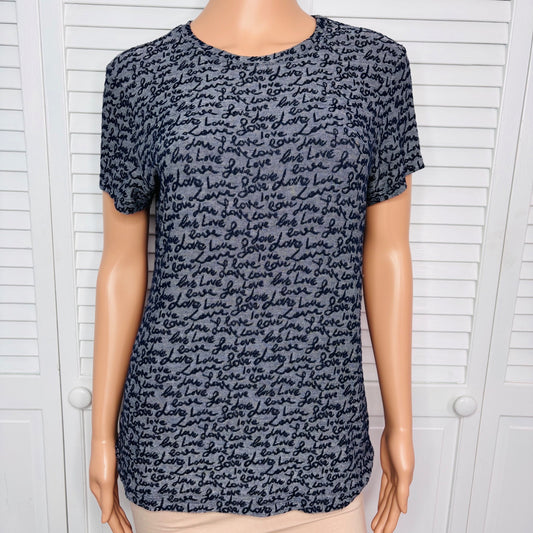 L’AGENCE Ressi Love Printed Tee Size Large