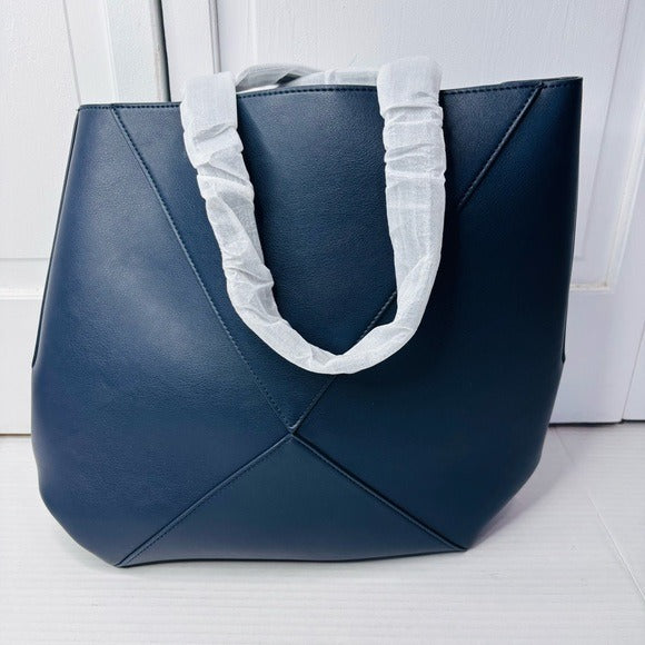 New WALTER BAKER X CURATEUR Kate Tote in Navy Blue