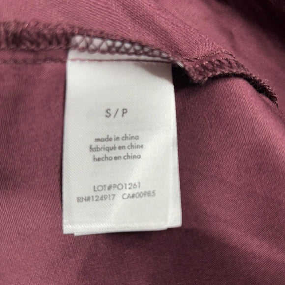 NEW WEWOREWHAT Keyhole Midi Dress in Eggplant Size Small