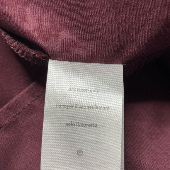 NEW WEWOREWHAT Keyhole Midi Dress in Eggplant Size Small