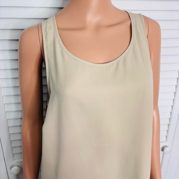 *New* SOFT SURROUNDINGS Jubilee Tank in Beige Size Medium