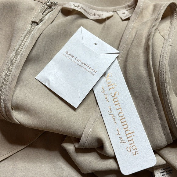 *New* SOFT SURROUNDINGS Jubilee Tank in Beige Size Medium