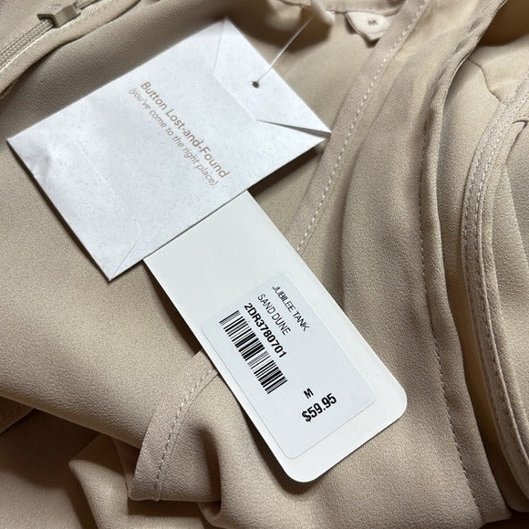 *New* SOFT SURROUNDINGS Jubilee Tank in Beige Size Medium