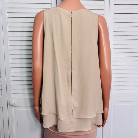 *New* SOFT SURROUNDINGS Jubilee Tank in Beige Size Medium