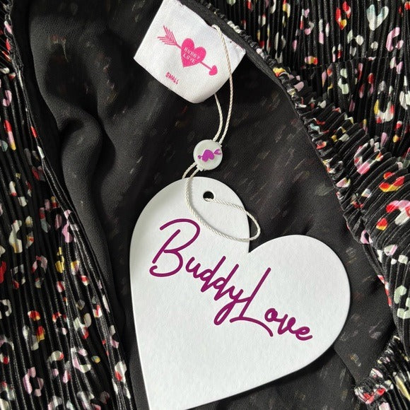 New BUDDY LOVE Evie Long Sleeve Maxi Dress in Gemstone Size Small
