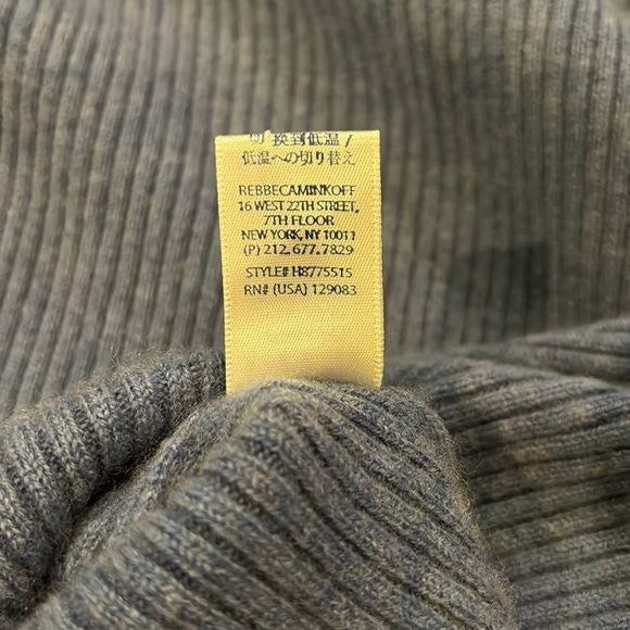 REBECCA MINKOFF Blue Stevie Bell Sleeve Cashmere Sweater Size Medium