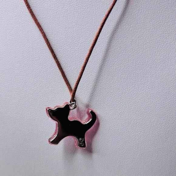 SWAROVSKI Crystal Pink Dog Pendant Necklace