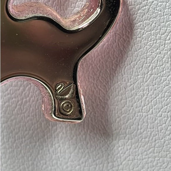 SWAROVSKI Crystal Pink Dog Pendant Necklace
