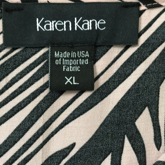 *NEW* KAREN KANE Night Lights Animal Print Peasant Blouse Size XL