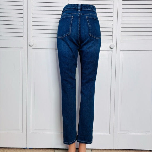 WHITE HOUSE BLACK MARKET Blue Skinny Leg Jeans Size 10R