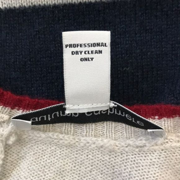 AUTUMN CASHMERE Striped Cashmere Oversized Cardigan Sweater Size Medium