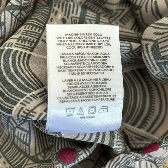 *NEW* MELISSA MCCARTHY Seven Gray Geometric Print Tunic Blouse Size 2X