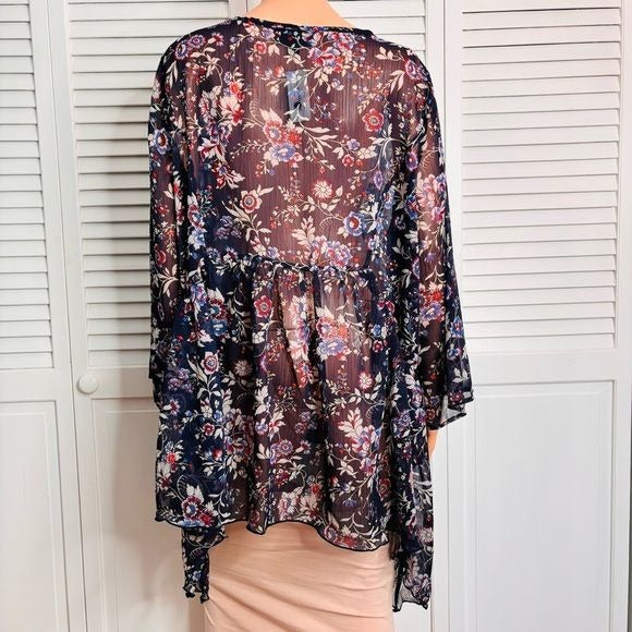 *NEW* LANE BRYANT Relaxed V-Neck Babydoll Blouse Size 18/20